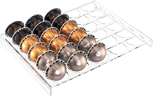 Kaffeepad-Schublade, Kaffeepadhalter Kompatibel mit Vertuo Vertuoline, Kapselschubladeneinsatz Fasst 25 Kapseln, Home Kitchen Counter Kaffeekapselablage, Klar Kaffeepad-Schublade, Kaffeepadhalter Kompatibel mit Vertuo Vertuoline, Kapselschubladeneinsatz Fasst 25 Kapseln, Home Kitchen Counter Kaffeekapselablage, Klar von Fabater