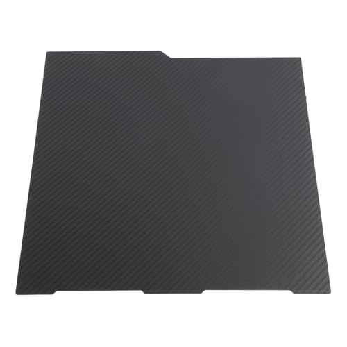 PET-PEI-Bauplatte, 256 X 268 Mm Flexible Federstahlplattform, Beheiztes Bett der Bauplatte mit PET-Carbon-Textur und PEI-Beschichtung, PEI-PET-Folie für 3 3D-Drucker von Fabater