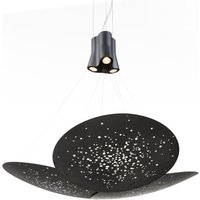 Fabbian Lens Pendelleuchte, 3-flg., Ø: 90 cm brüniert satiniert von Fabbian