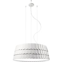 Fabbian Roofer Pendelleuchte, Ø: 79 cm weiß von Fabbian