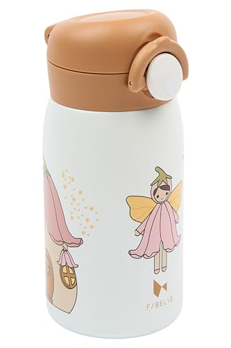 Fabelab Trinkflasche Kinder 320 ml | Kinder Trinkflaschen Fee | Edelstahl Bpa Frei | Schule Auslaufsicher | Wasserflasche von Fabelab