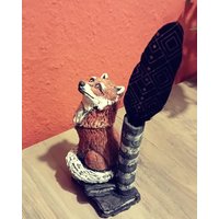 stiftehalter Fuchs Figur Geschenk Für Den Schreibtisch Deko von FabelhafteTonWelt