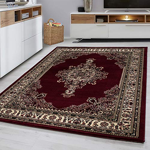 Fabelia Orient Teppich Kollektion Marrakesh - Orientalisch-europäische Designs/klassisch und modern (Läufer 80 x 150 cm, Istanbul/Rot 0297) von Fabelia