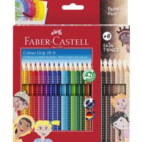 FABER-CASTELL Buntstifte Colour Grip Skin Tones Mehrfarbig von Faber-Castell