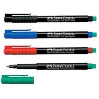 FABER-CASTELL MULTIMARK 1525 Folienstifte-Set farbsortiert permanent 4 St. von Faber-Castell