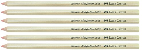 6er Set Radierstift PERFECTION 7056, für Bleistift und Farbstift von Faber Castell