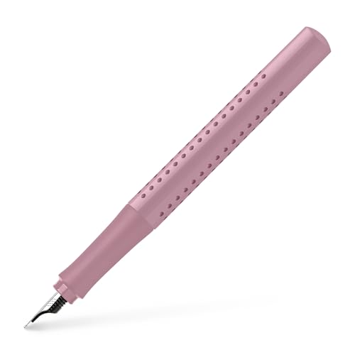 FABER-CASTELL 140826 - moderner Füller Grip 2010 mit Ergonomisches Design und Hochwertige Konstruktion, Füller breite Feder F, Nachfüllbar inkl. Tintenpatrone - rose shadows, 1 Stück FABER-CASTELL 140826 - moderner Füller Grip 2010 mit Ergonomisches Design und Hochwertige Konstruktion, Füller breite Feder F, Nachfüllbar inkl. Tintenpatrone - rose shadows, 1 Stück von FABER-CASTELL