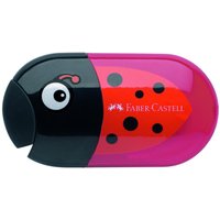 FABER-CASTELL Dosenspitzer doppelt schwarz/rot von Faber-Castell