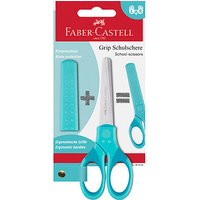 FABER-CASTELL Kinderschere Grip türkis 13,5 cm von Faber-Castell