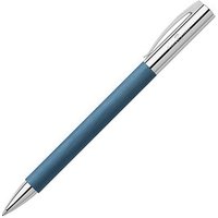 FABER-CASTELL Kugelschreiber Ambition Edelharz blau/silber, Schreibfarbe: schwarz, 1 St. von Faber-Castell