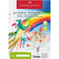 0 FABER-CASTELL Malblöcke FaberCas. Malblock A5 1St. DIN A5 60 Blatt von Faber-Castell