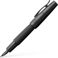 FABER-CASTELL e-motion pure Black Patronenfüller schwarz matt M (mittel) von Faber-Castell