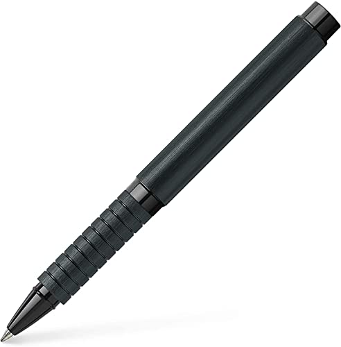 Faber-Castell 148437 -Tintenroller Essentio, Aluminium schwarz, 1 Stück von Faber-Castell