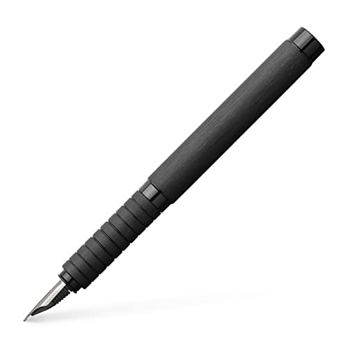 Faber-Castell 148480 - Füller Essentio, Feder M, Aluminium schwarz von Faber-Castell