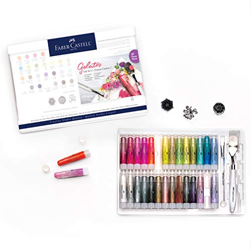 Faber-Castell Gelatos Dolce II Geschenkset - 28 Farben - Mehrzweck-Kunst-Set von Faber-Castell