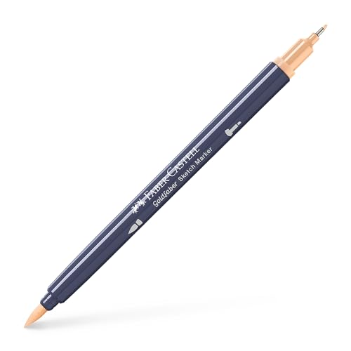 Faber-Castell Goldfaber Sketch Marker Pen Dual, Doppelspitze (Fineliner & Pinsel), Puder (303), Einzelstift von Faber-Castell
