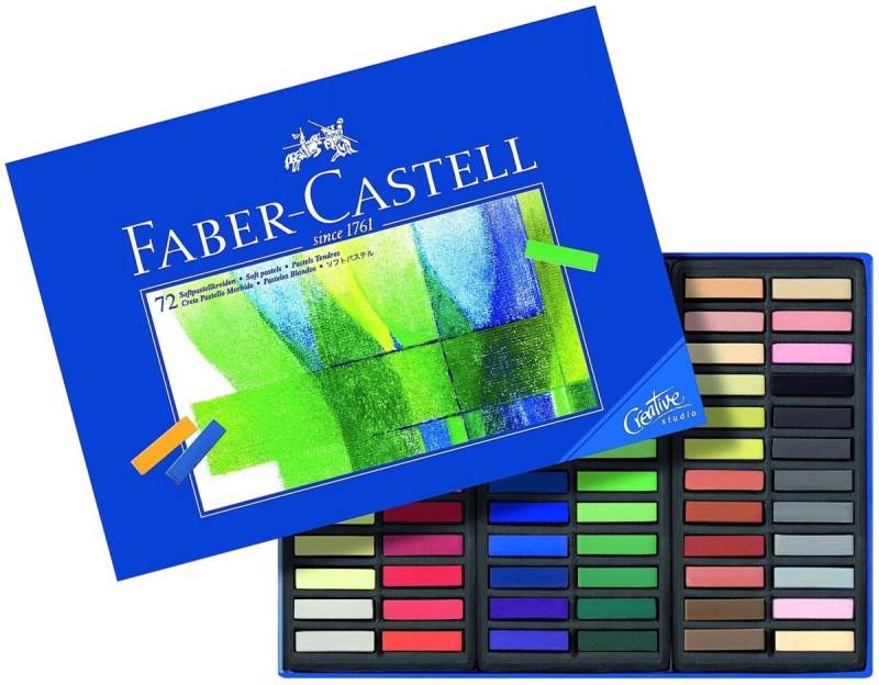 Faber-Castell Maltuch Softpastellkreide Creative Studion Mini 72 Farben sortiert im Kartonet von Faber-Castell