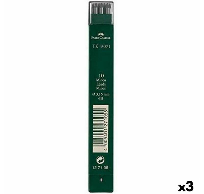 Faber-Castell Papierscheren Minenersatz 6B 3,15 mm (3 Stück) von Faber-Castell