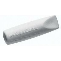 Faber Castell - Radierer eraser cap grip 2001 Bleistifte Buntstifte 1 x 1 x 4 cm (b x h x l) Kunststoff grau/weiß 2 St./Pack. von Faber Castell