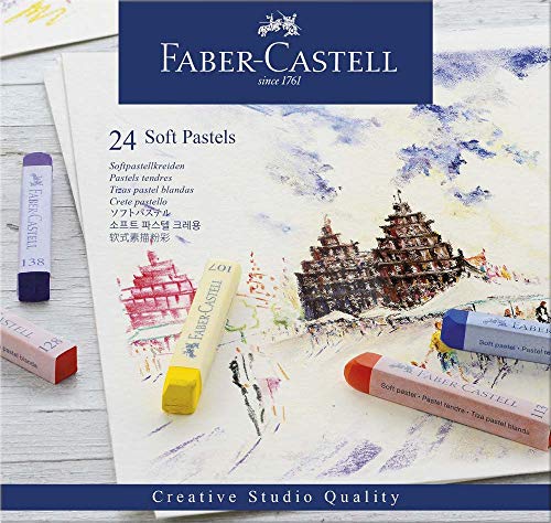 Pastelkrijt Faber Castell Creative Studio Softpastel 24 -Stück Hülle von Faber-Castell