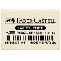 Radierer Bleistifte Buntstifte 2,5 x 0,7 x 3,7 cm (b x h x l) Kautschuk weiß von Faber Castell