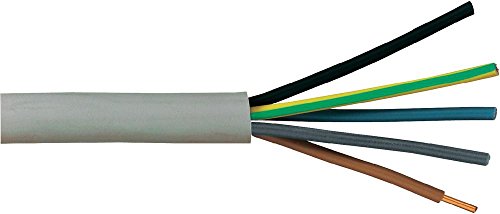 Faber Kabel Mantelleitung Elektrokabel NYM-J (5 x 1,5mm², Länge in Meter, 15) von Faber Kabel