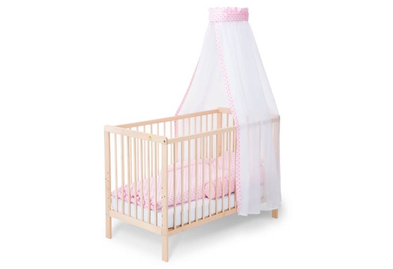 FabiMax Babybett Nubi 120 x 60 cm, Natur aus Buchenholz, 6-fach höhenverstellbar, mit 4 Schlupfsprossen FabiMax Babybett Nubi 120 x 60 cm, Natur aus Buchenholz, 6-fach höhenverstellbar, mit 4 Schlupfsprossen von FabiMax