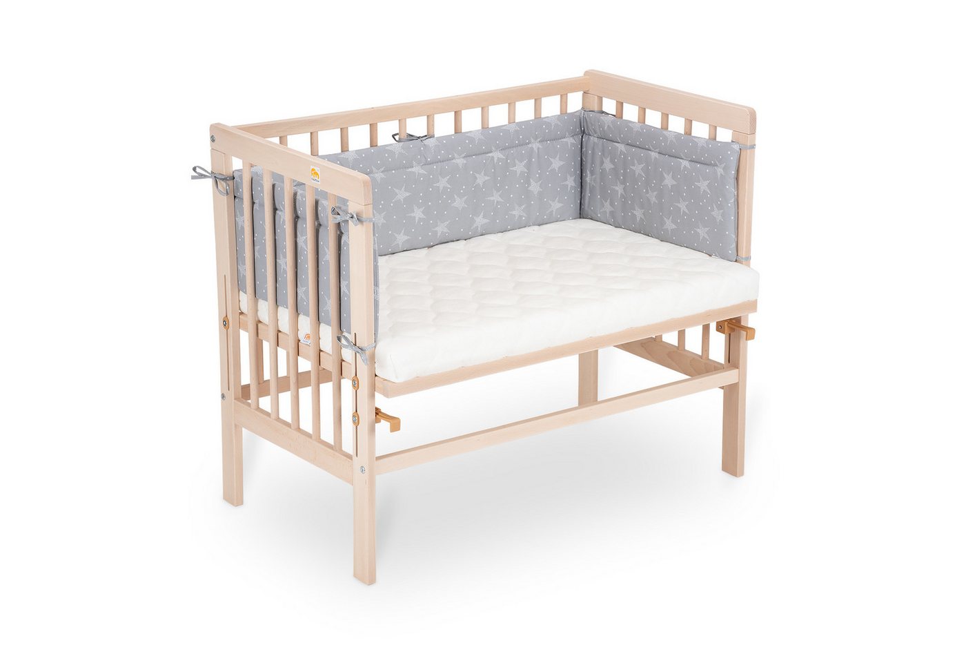 FabiMax Beistellbett Babybett Basic Plus Natur, 90 x 55 cm große Liegefläche, aus Buchenholz, naturbelassen FabiMax Beistellbett Babybett Basic Plus Natur, 90 x 55 cm große Liegefläche, aus Buchenholz, naturbelassen von FabiMax