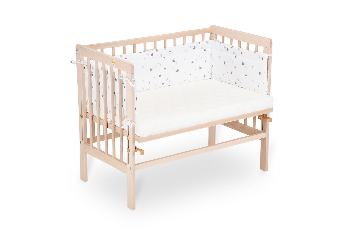 FabiMax Beistellbett Babybett Basic Plus Natur, 90 x 55 cm große Liegefläche, aus Buchenholz, naturbelassen FabiMax Beistellbett Babybett Basic Plus Natur, 90 x 55 cm große Liegefläche, aus Buchenholz, naturbelassen von FabiMax