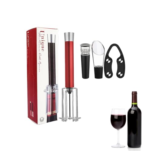 Wino The Go Wine Opening Set, 4 Teiliges Weinöffner Luftdruck, 2024 Algal-Bloom Wino The Go Wine Opening Set, Wine Opening Set, Weinflaschenöffner Pumpe von Fabixoin