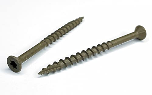 Trimhead Deck Screw #9 x 2-1/2 Zoll Star Drive Typ 17 Strong Point Praktische 0,5 kg Verpackung (100 Stück) von Fable