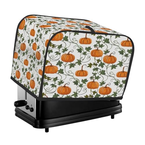 Farm Autumn Pumpkin Vines Toaster-Abdeckung, 2 Scheiben, Staubschutz für Brotmaschine, kleines Küchengerät von Fabpuro