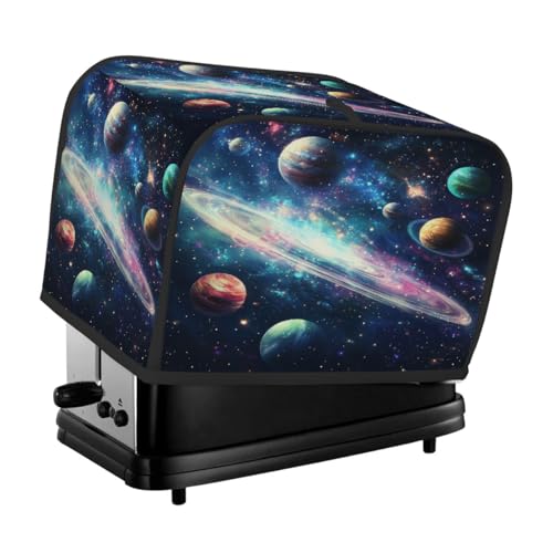 Galaxy Planets Sterne-Toaster-Abdeckung, 2 Scheiben, Staubschutz für Brotmaschine, kleine Küchengeräte von Fabpuro