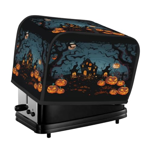 Halloween Castle Scary Pumpkin Dead Tree Toaster Abdeckung 4 Scheiben Staubschutz für Brotmaschine, kleine Küchengeräte Halloween Castle Scary Pumpkin Dead Tree Toaster Abdeckung 4 Scheiben Staubschutz für Brotmaschine, kleine Küchengeräte von Fabpuro