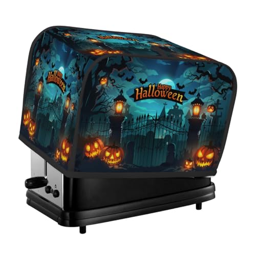 Halloween Gothic Castle Kürbis Geist Toaster Abdeckung 4 Scheiben Staubschutz für Brotmaschine, kleine Küchengeräte Halloween Gothic Castle Kürbis Geist Toaster Abdeckung 4 Scheiben Staubschutz für Brotmaschine, kleine Küchengeräte von Fabpuro
