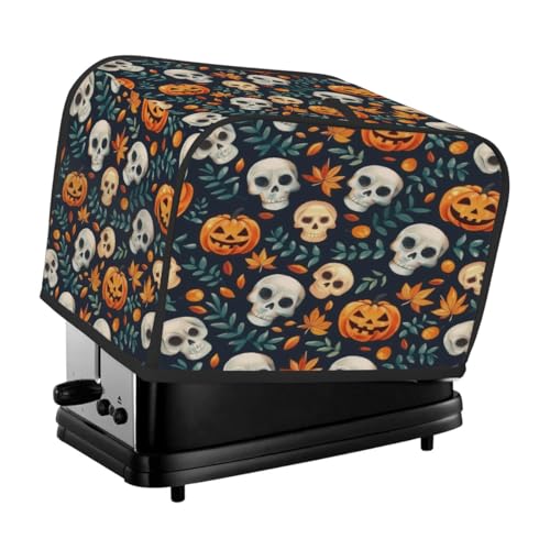 Halloween-Horror-Totenkopf-Abdeckung, 4 Scheiben, Staubschutz für Brotmaschine, kleine Küchengeräte von Fabpuro