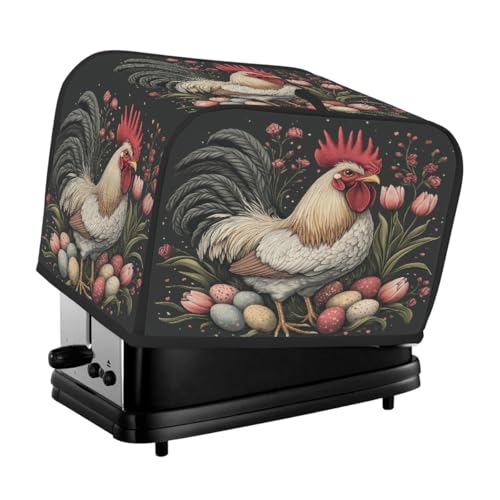 Spring Easter Eggs Rooster Toaster Cover 4 Slice Dust Cover for Bread Machine,Small Kitchen Appliance Spring Easter Eggs Rooster Toaster Cover 4 Slice Dust Cover for Bread Machine,Small Kitchen Appliance von Fabpuro