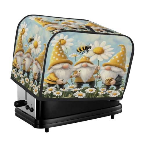 Süße Bienenzwerge, Blumen, Toaster-Abdeckung, 4 Scheiben, Staubschutz für Brotmaschine, kleines Küchengerät Süße Bienenzwerge, Blumen, Toaster-Abdeckung, 4 Scheiben, Staubschutz für Brotmaschine, kleines Küchengerät von Fabpuro