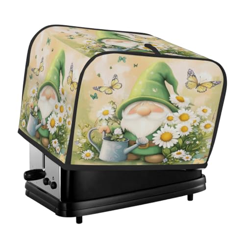 Süße grüne Zwergen-Blumen Schmetterling Toaster-Abdeckung 4 Scheiben Staubschutz für Brotmaschine, kleine Küchengeräte Süße grüne Zwergen-Blumen Schmetterling Toaster-Abdeckung 4 Scheiben Staubschutz für Brotmaschine, kleine Küchengeräte von Fabpuro