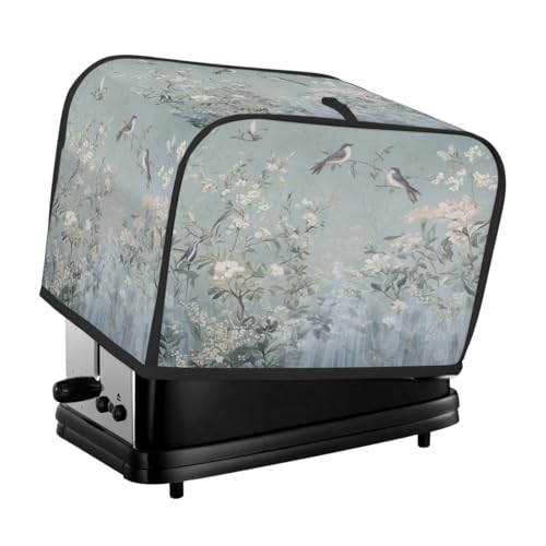 Toaster-Abdeckung mit botanischen Blumenvögeln, 2 Scheiben, Staubschutz für Brotmaschine, kleine Küchengeräte Toaster-Abdeckung mit botanischen Blumenvögeln, 2 Scheiben, Staubschutz für Brotmaschine, kleine Küchengeräte von Fabpuro