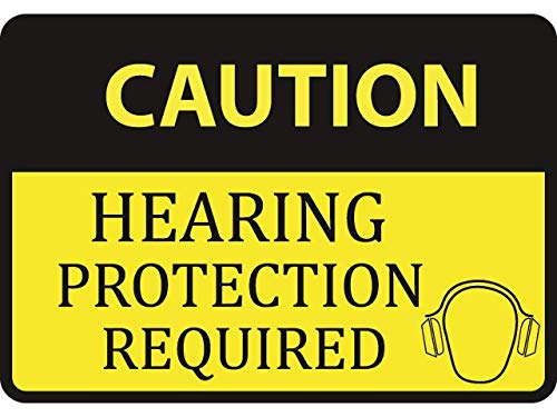 Fabri.YWL Schild mit Aufschrift "Caution Hearing Protection Required", großes Sicherheitsschild, Aluminium-Metallschild, 20,3 x 30,5 cm Fabri.YWL Schild mit Aufschrift "Caution Hearing Protection Required", großes Sicherheitsschild, Aluminium-Metallschild, 20,3 x 30,5 cm von Fabri.YWL