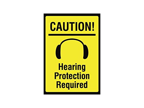 Fabri.YWL Warnschild mit Aufschrift "Caution! Hearing Protection Required", großes Sicherheitsschild mit Ohrstöpseln, Aluminium-Metallschild, 20,3 x 30,5 cm Fabri.YWL Warnschild mit Aufschrift "Caution! Hearing Protection Required", großes Sicherheitsschild mit Ohrstöpseln, Aluminium-Metallschild, 20,3 x 30,5 cm von Fabri.YWL