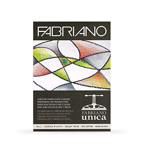 Fabriano 71-19100383 Unica Papierblock, elfenbeinfarben, 20 stück von Fabriano