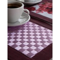 Glänzend Und Schillernde Tisch Dekor in Zartem Flieder | Set Von 6 Band Tischsets Glänzend Und Schillernde Tisch Dekor in Zartem Flieder | Set Von 6 Band Tischsets von FabricDecoCo