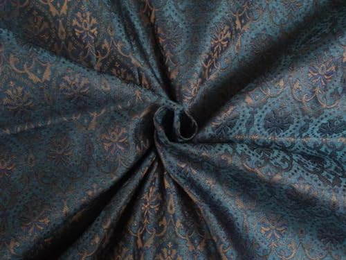Brokatstoff Blaugrün, Königsblau X Metallic Gold Brokat/Jacquards Brokatstoff Blaugrün, Königsblau X Metallic Gold Brokat/Jacquards von FabricFactory