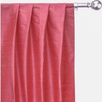 Coral Pink 100% Reine Seide Dupionseide Vorhang-Panels | Stab-Tasche, Tülle, Kellerfalte, Drei-Pinch-Falte, Tab-Top Und Schlichtes Ring-Top von FabricMart