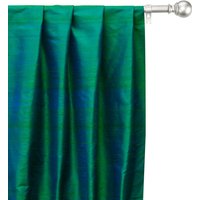 Peacock 100% Reine Seide Dupionseide Vorhang Panels | Stabtasche, Tülle, Kellerfalte, Drei Klemmfalte, Tab Top Und Schlichte Ring Top von FabricMart