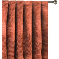 Rostsamt Mit Falten Stoffvorhang Panel, Samt Vorhang | Stabtasche, Grommet, Box Pleat, Drei Pinch Tab Top, Uni Ring Top von FabricMart