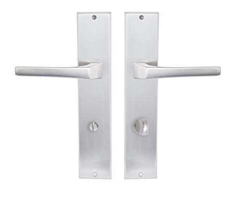 Messing-Kurbel-Set Hergestellt in Spanien. Farbe: Nickel satiniert Mit halb-glänzender Lackierung. Maße Platte: 230 x 50 mm. Messing-Kurbel-Set Hergestellt in Spanien. Farbe: Nickel satiniert Mit halb-glänzender Lackierung. Maße Platte: 230 x 50 mm. von Fabricación Española Manivelas