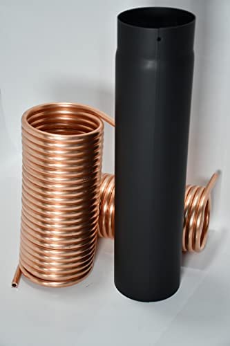 Spirale aus Kupferrohr 12x1mm für OFENROHR 130mm DN 130 aus 10m mit InnenDurchmesser von ca.134mm von Fabrika Bakarnih Cevi Majdanpek